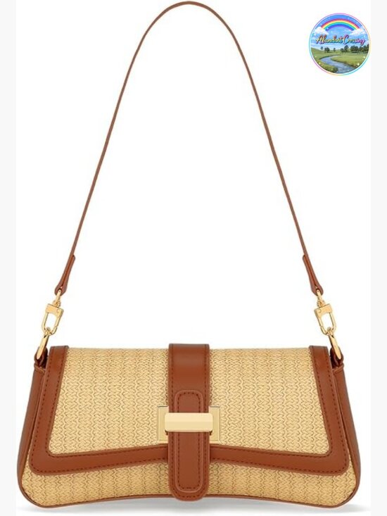Handbags - Small Hobo Shoulder Bag Retro Clutch Underarm Purse Woven PU Leather